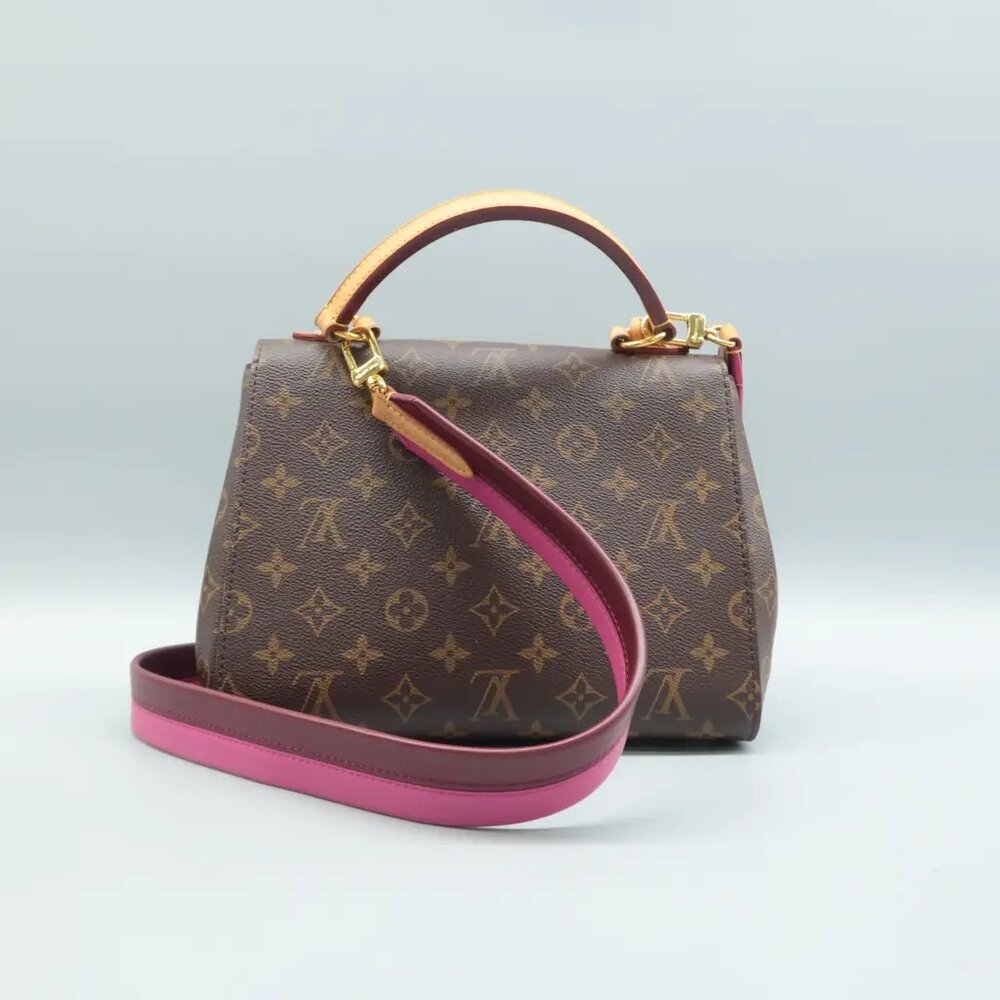 100% Authentic Louis Vuitton Cluny Brown Monogram Canvas Satchel - Picture 2 of 12